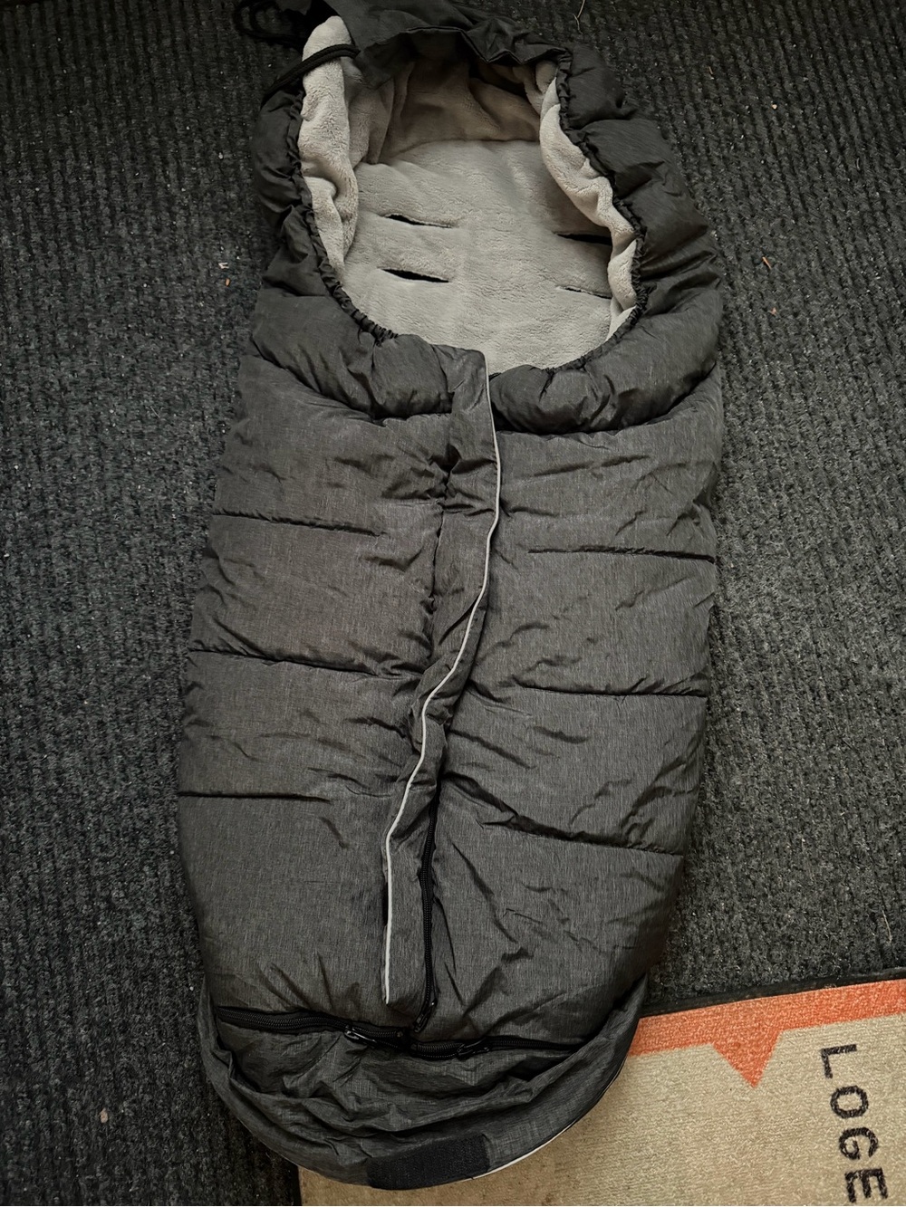 Kids Black Cozy Footmuff Stroller Bunting